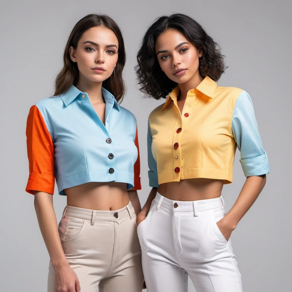 Custom Button Up Crop Top Supplier Bangladesh